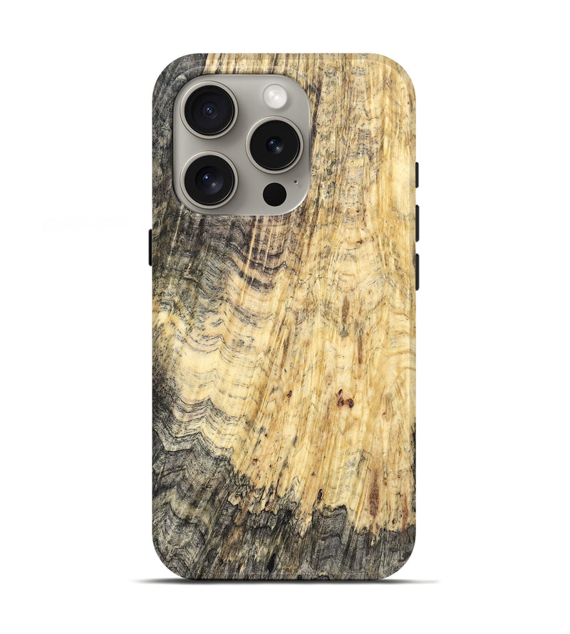 iPhone 16 Pro Wood Live Edge Phone Case - Lois (Solid Wood, 831326)