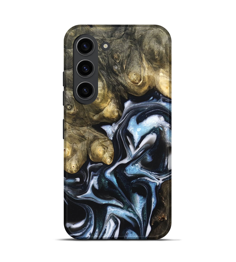 Galaxy S23 Wood Live Edge Phone Case - Hudson (Blue, 831327)