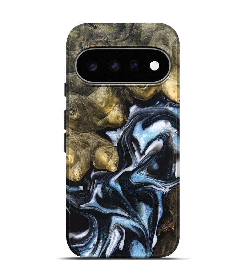 Pixel 11 Pro Wood Live Edge Phone Case - Hudson (Blue, 831327)