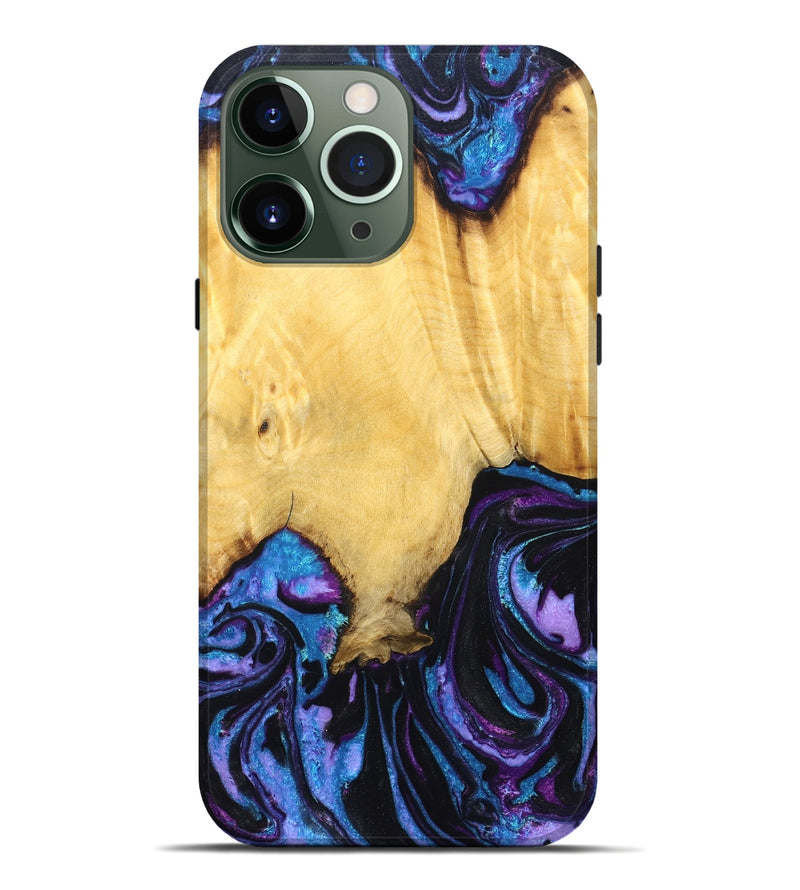 iPhone 13 Pro Max Wood Live Edge Phone Case - Marlo (Purple, 831328)