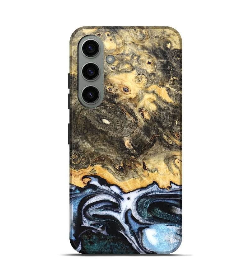 Galaxy S24 Wood Live Edge Phone Case - Pinkie (Blue, 831329)