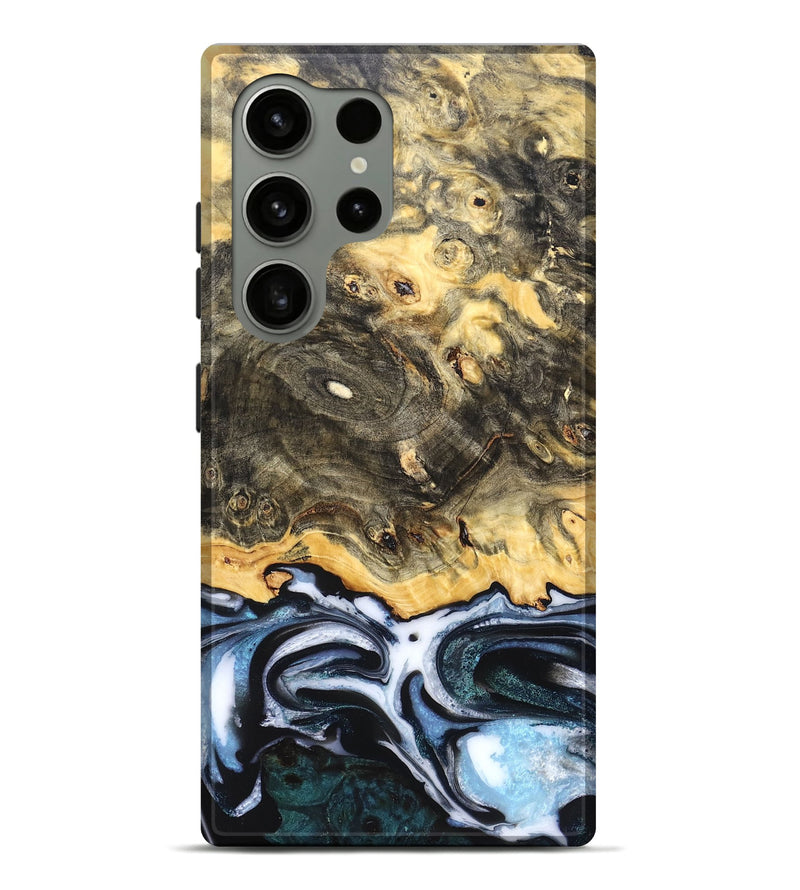 Galaxy S24 Ultra Wood Live Edge Phone Case - Pinkie (Blue, 831329)