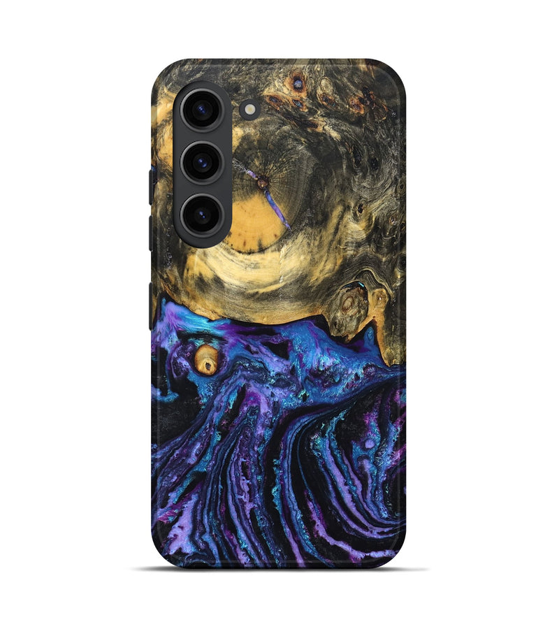 Galaxy S23 Wood Live Edge Phone Case - Anjali (Purple, 831332)