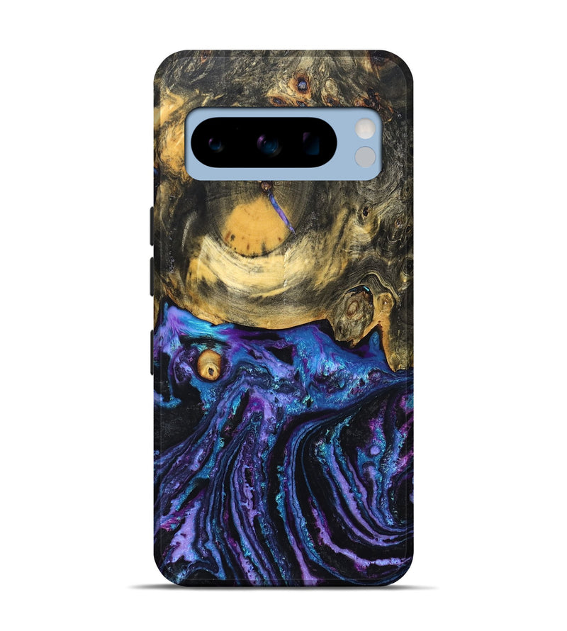 Pixel 8 Pro Wood Live Edge Phone Case - Anjali (Purple, 831332)