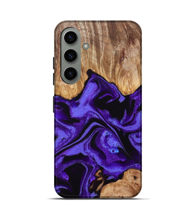 Galaxy S24 Wood Live Edge Phone Case - Luann (Purple, 831335)