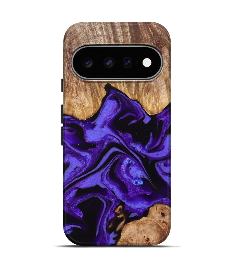Pixel 11 Pro Wood Live Edge Phone Case - Luann (Purple, 831335)