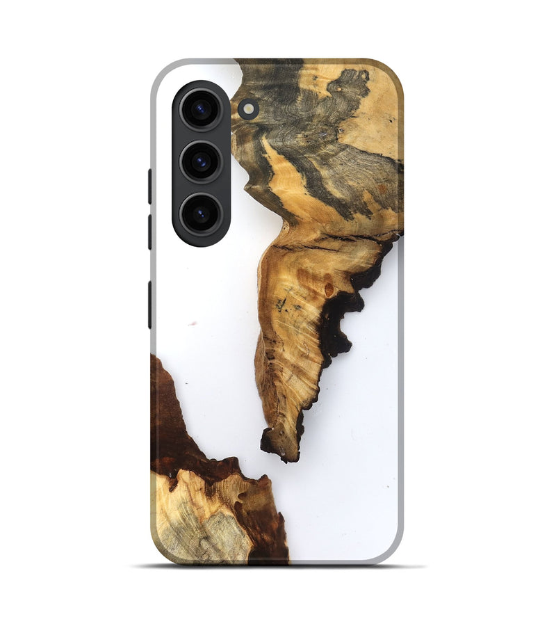 Galaxy S23 Wood Live Edge Phone Case - Scottie (Clear, 831338)