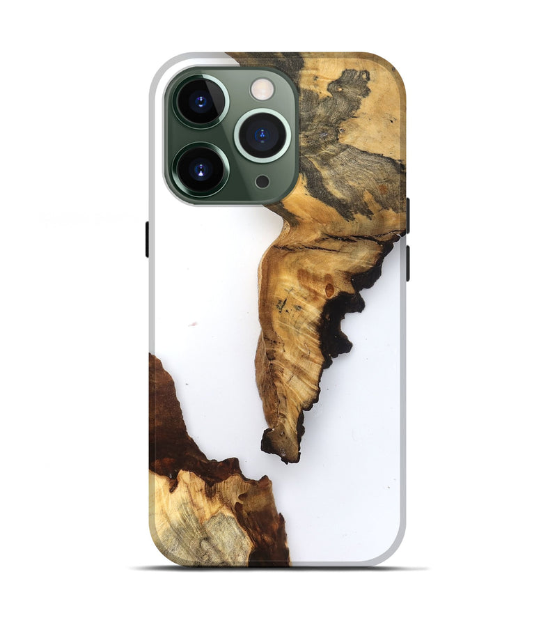iPhone 13 Pro Wood Live Edge Phone Case - Scottie (Clear, 831338)