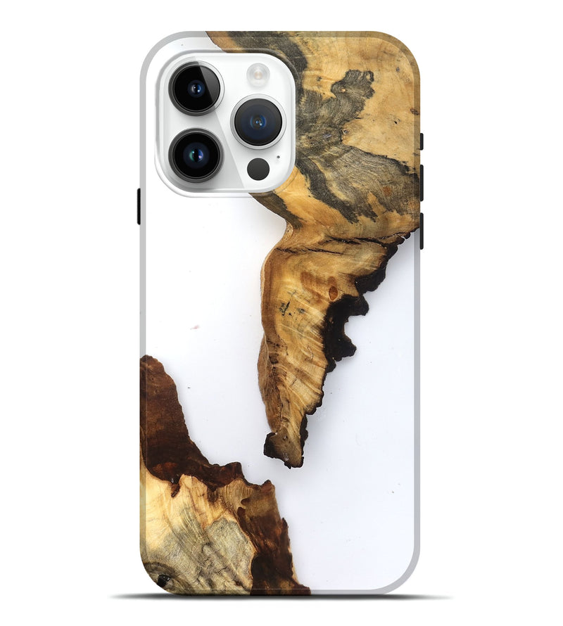 iPhone 15 Pro Max Wood Live Edge Phone Case - Scottie (Clear, 831338)