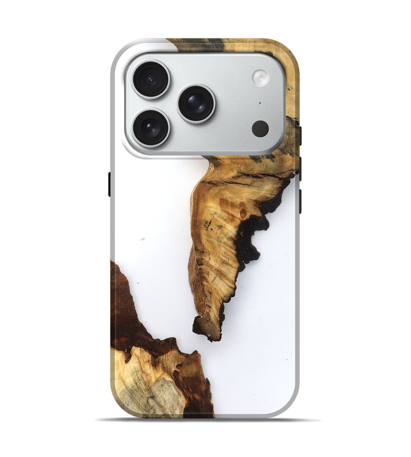 iPhone 18 Pro Wood Live Edge Phone Case - Scottie (Clear, 831338)