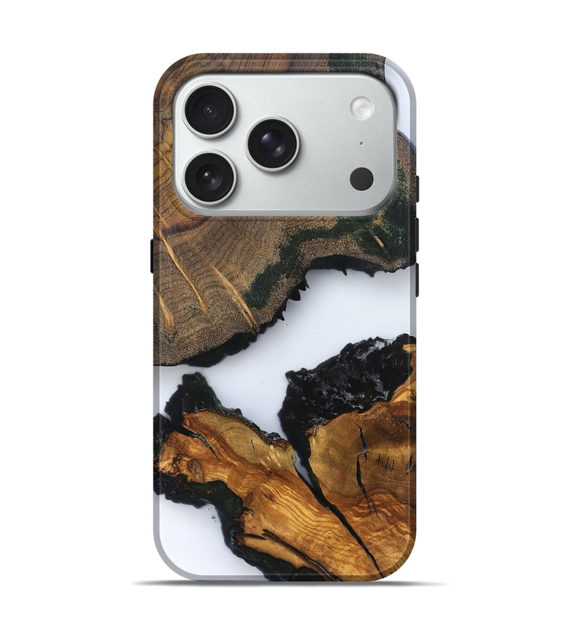 iPhone 18 Pro Wood Live Edge Phone Case - Jonna (Clear, 831340)