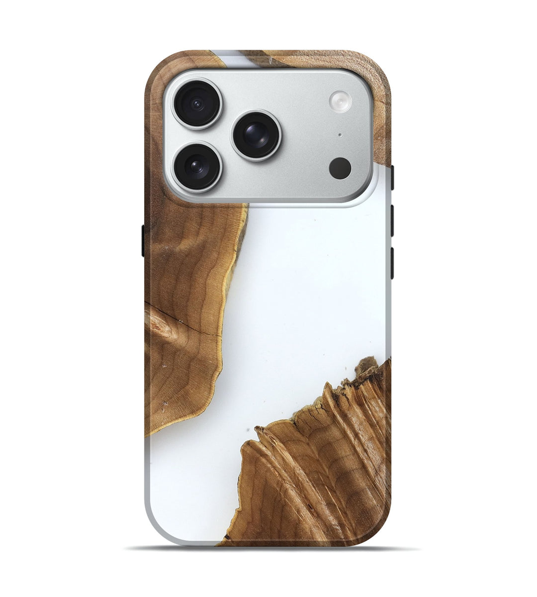 iPhone 18 Pro Wood Live Edge Phone Case - Elodie (Clear, 831341)