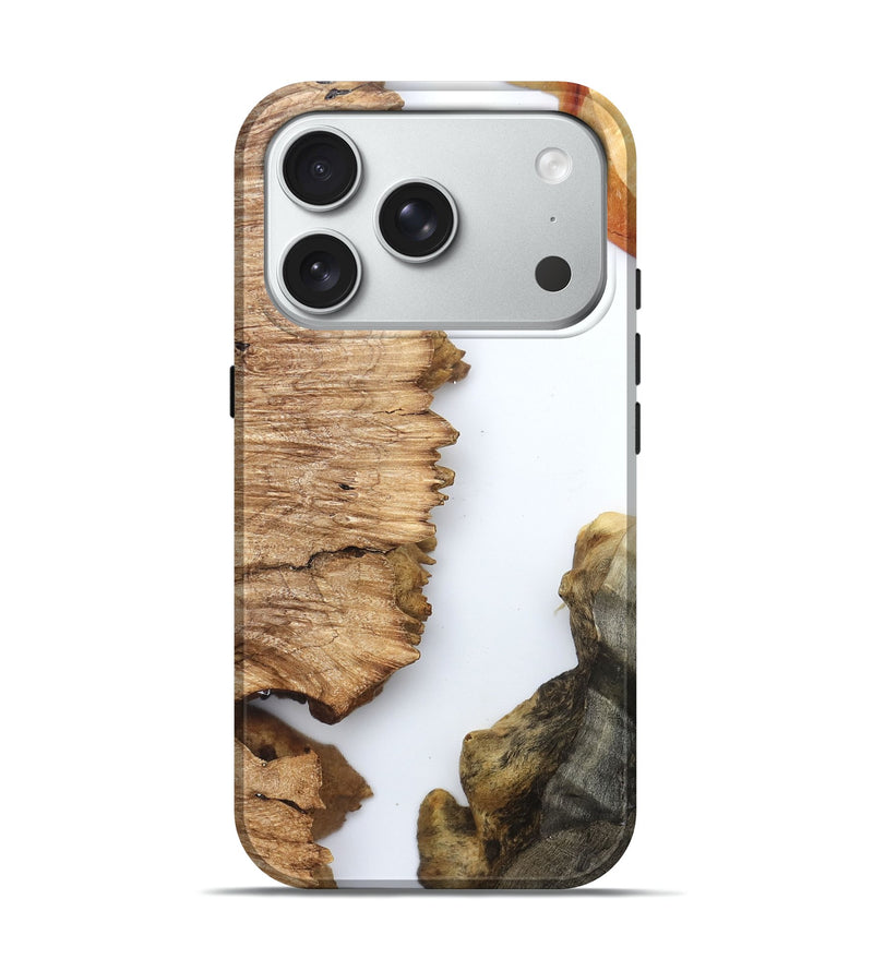 iPhone 18 Pro Wood Live Edge Phone Case - Kitty (Clear, 831352)