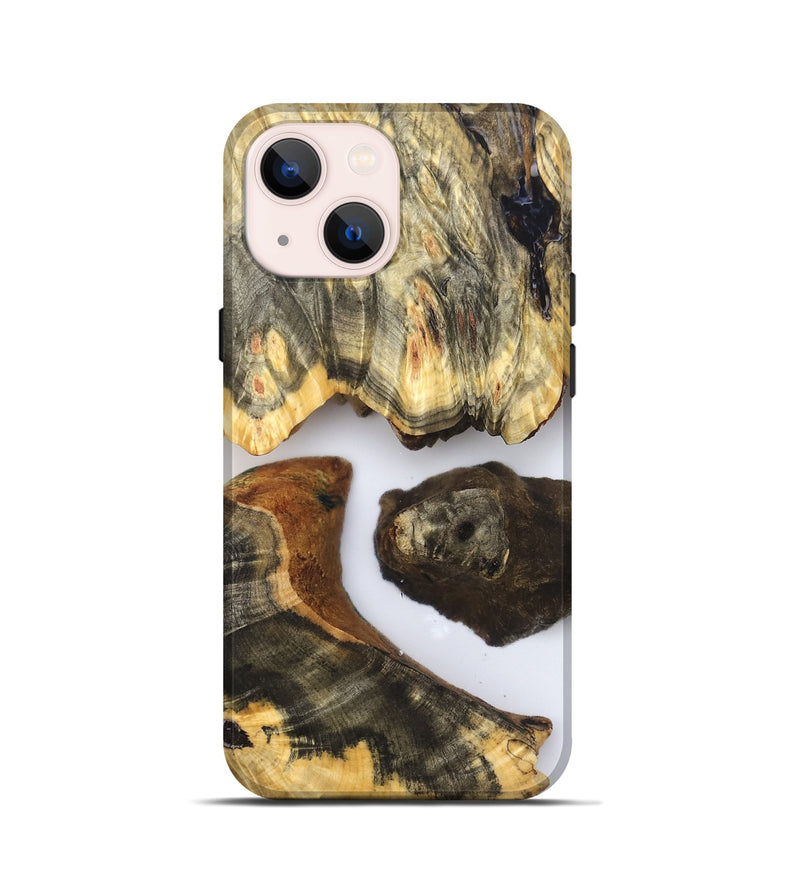 iPhone 13 mini Wood Live Edge Phone Case - Jenna (Clear, 831353)