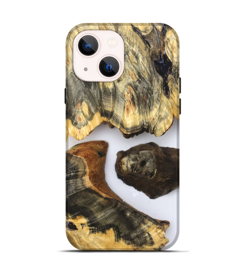 iPhone 14 Wood Live Edge Phone Case - Jenna (Clear, 831353)