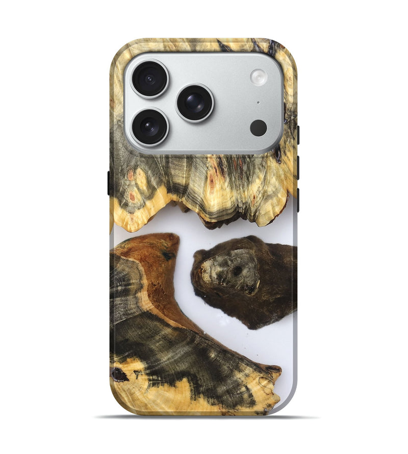iPhone 18 Pro Wood Live Edge Phone Case - Jenna (Clear, 831353)