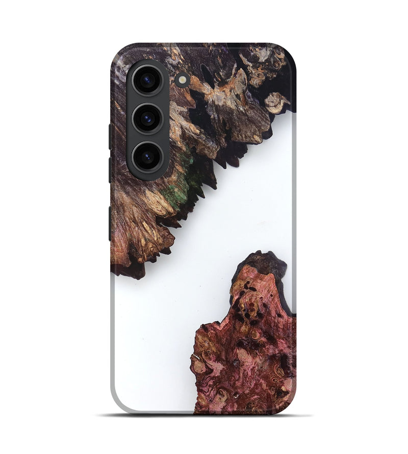 Galaxy S23 Wood Live Edge Phone Case - Maegan (Clear, 831355)