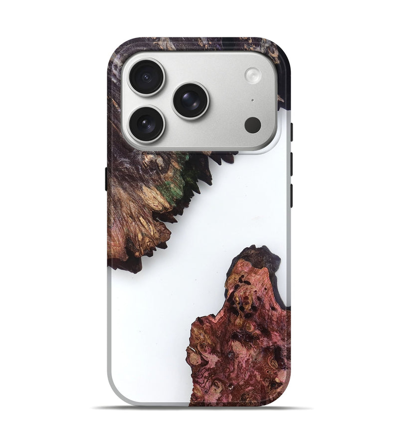 iPhone 17 Pro Wood Live Edge Phone Case - Maegan (Clear, 831355)