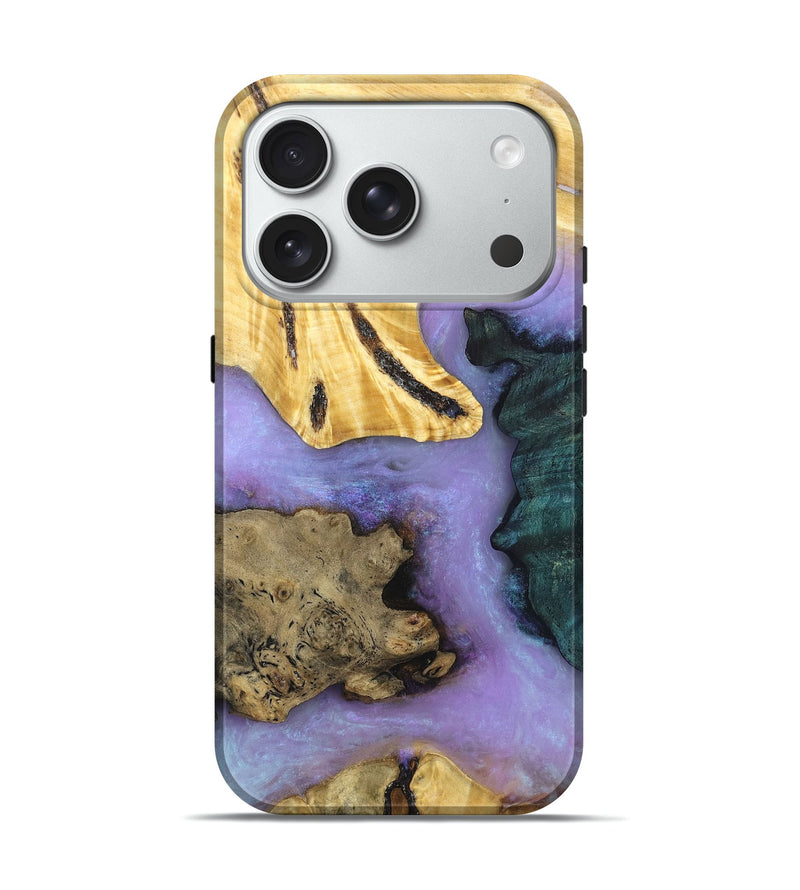 iPhone 18 Pro Wood Live Edge Phone Case - Irwin (Ghost, 831359)