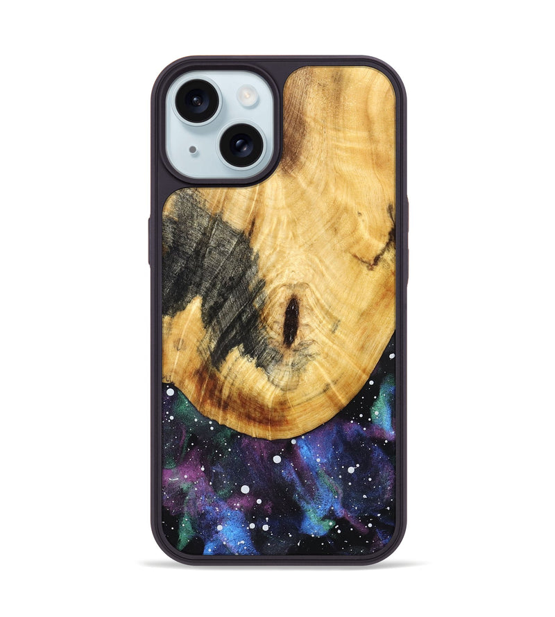 iPhone 15 Wood Phone Case - Latisha (Cosmos, 831393)
