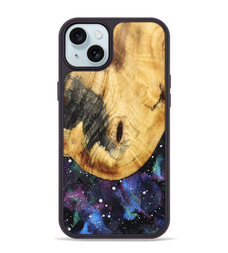 iPhone 15 Plus Wood Phone Case - Latisha (Cosmos, 831393)