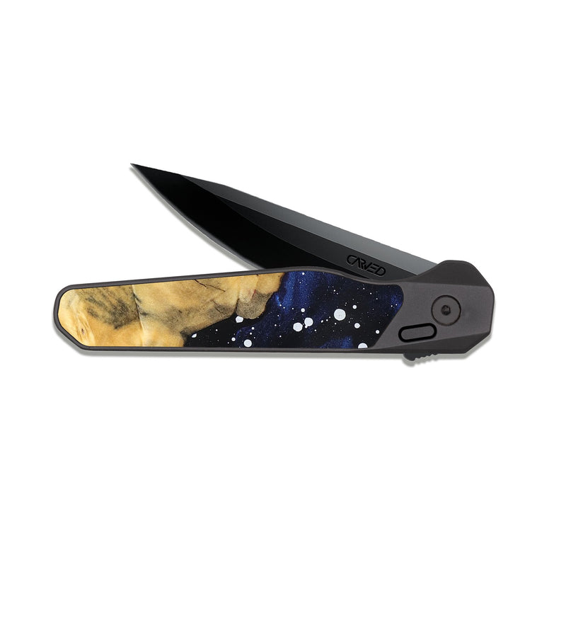 EDC Dark Slate Wood Pocket Knife - Russ (Cosmos, 831394)