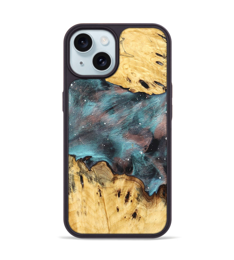 iPhone 15 Wood Phone Case - Garland (Cosmos, 831411)