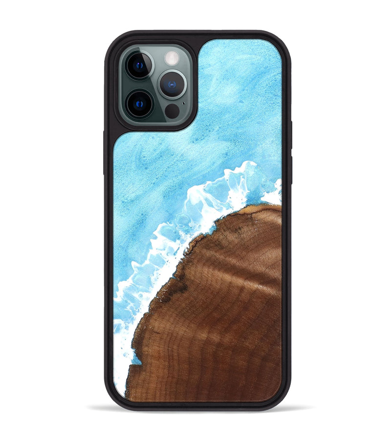 iPhone 12 Pro Max Wood Phone Case - Minta (Coastal, 831429)