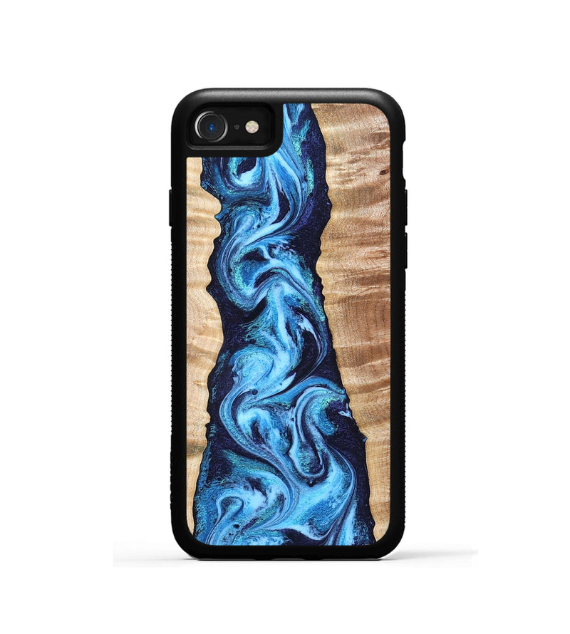 iPhone SE Wood Phone Case - Laney (Blue, 831459)