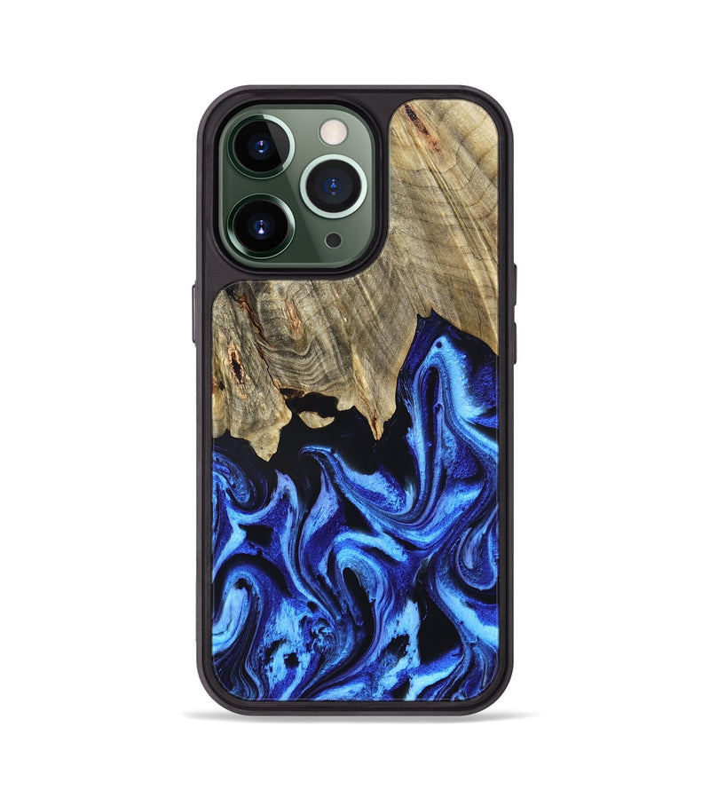 iPhone 13 Pro Wood Phone Case - Rolla (Blue, 831460)