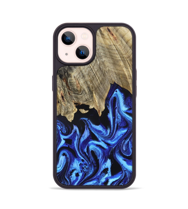 iPhone 14 Wood Phone Case - Rolla (Blue, 831460)
