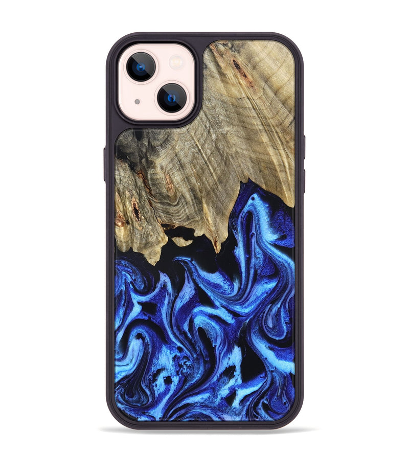iPhone 14 Plus Wood Phone Case - Rolla (Blue, 831460)