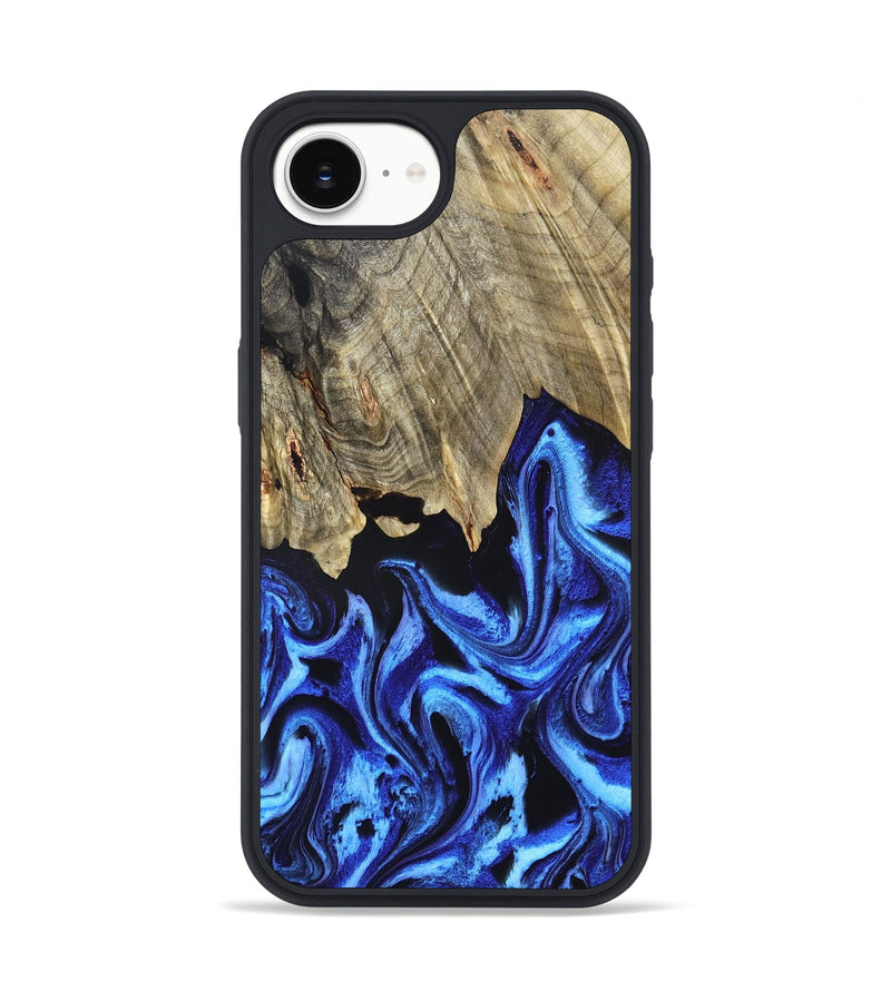 iPhone 16e Wood Phone Case - Rolla (Blue, 831460)