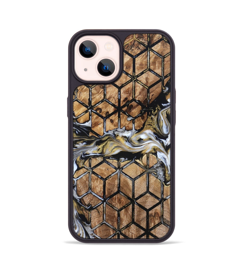 iPhone 14 Wood Phone Case - Sina (Pattern, 831468)