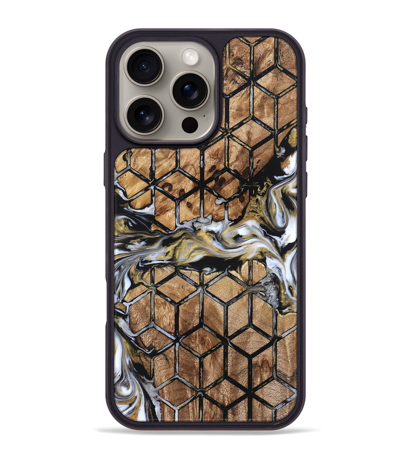 iPhone 16 Pro Max Wood Phone Case - Sina (Pattern, 831468)