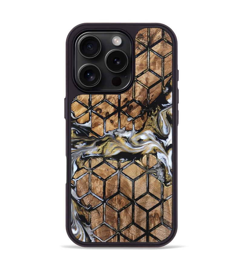 iPhone 16 Pro Wood Phone Case - Sina (Pattern, 831468)