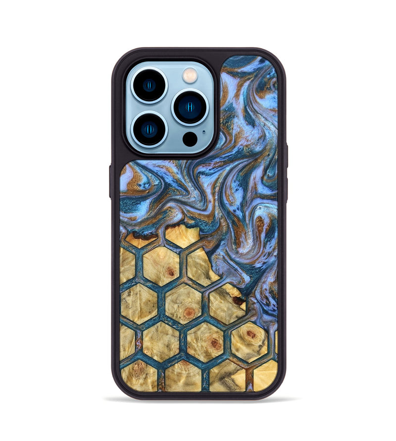 iPhone 14 Pro Wood Phone Case - Yael (Pattern, 831470)