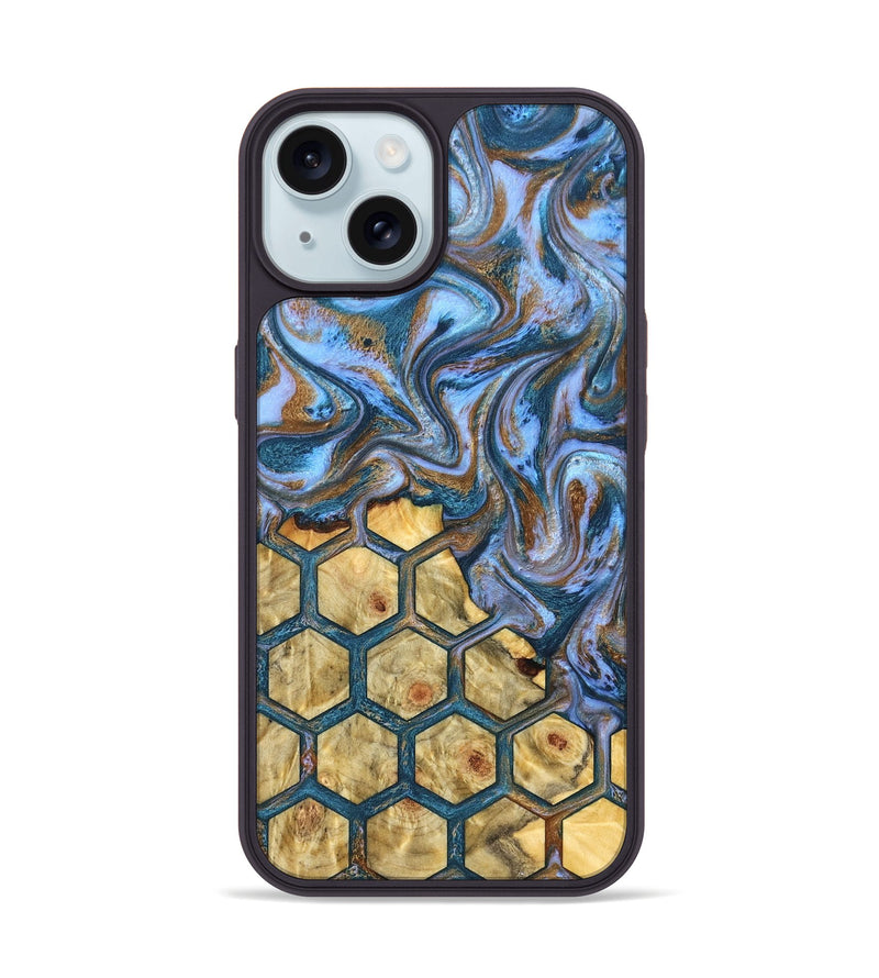 iPhone 15 Wood Phone Case - Yael (Pattern, 831470)