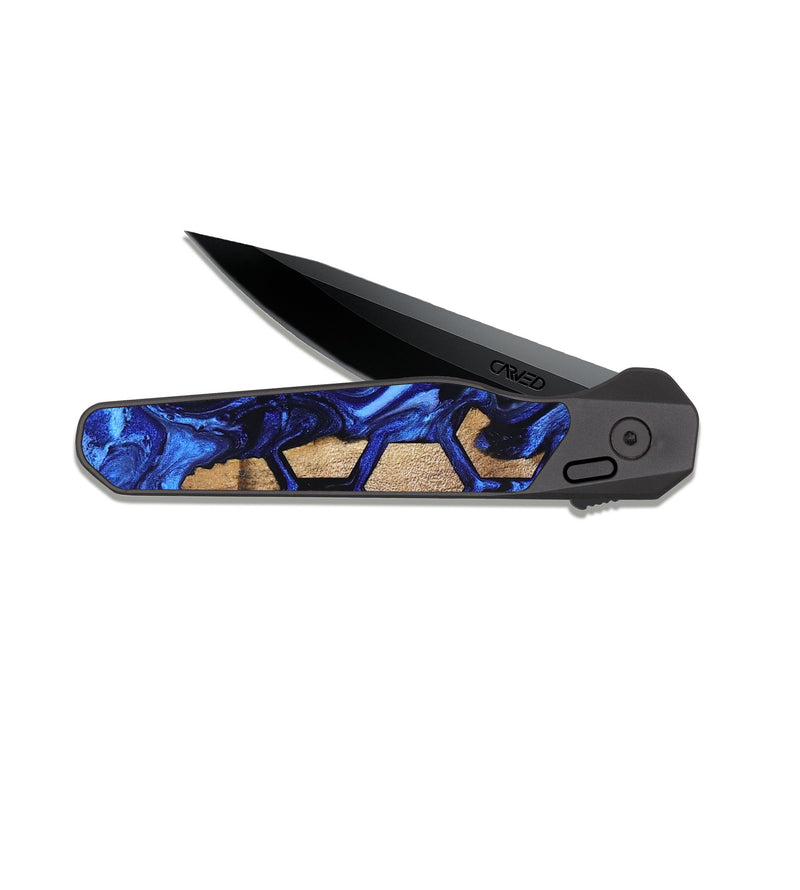 EDC Dark Slate Wood Pocket Knife - Tennie (Pattern, 831471)