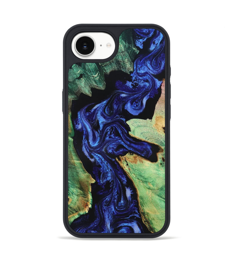 iPhone 16e Wood Phone Case - Carley (Blue, 831473)