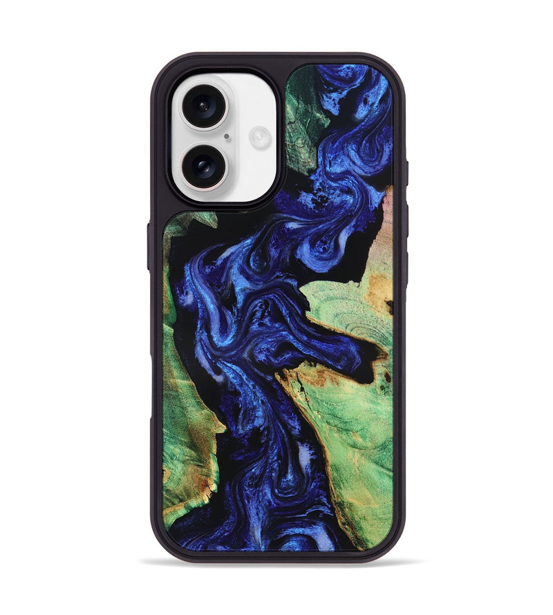 iPhone 17 Wood Phone Case - Carley (Blue, 831473)