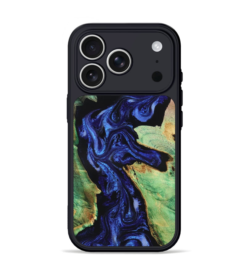 iPhone 17 Pro Wood Phone Case - Carley (Blue, 831473)