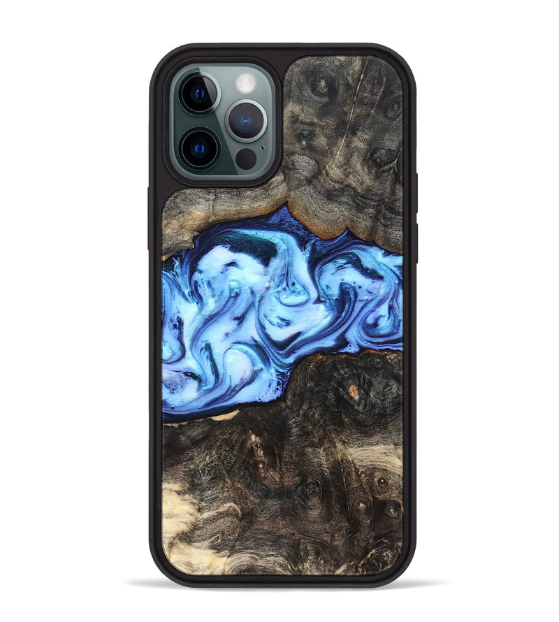 iPhone 12 Pro Max Wood Phone Case - Karyn (Blue, 831474)