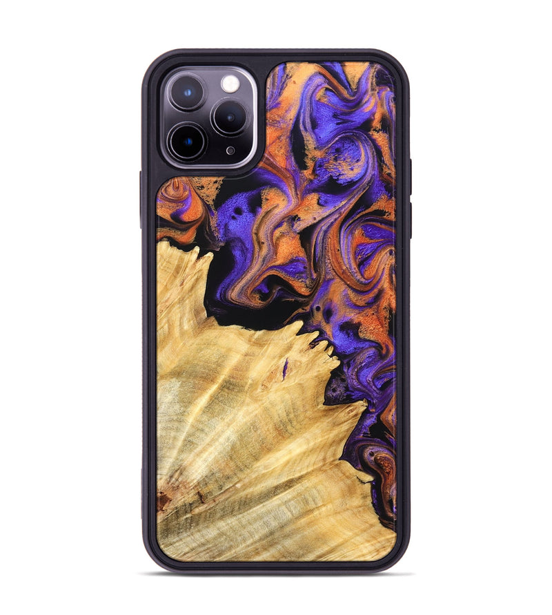 iPhone 11 Pro Max Wood Phone Case - Viviana (Purple, 831476)