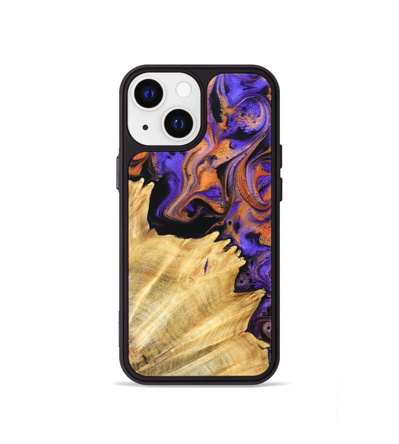 iPhone 13 mini Wood Phone Case - Viviana (Purple, 831476)