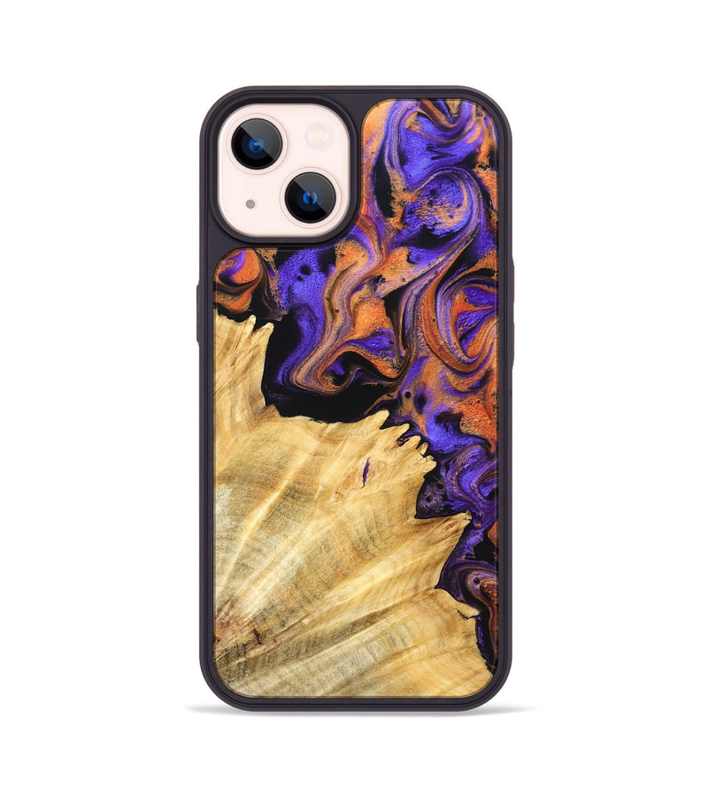 iPhone 14 Wood Phone Case - Viviana (Purple, 831476)