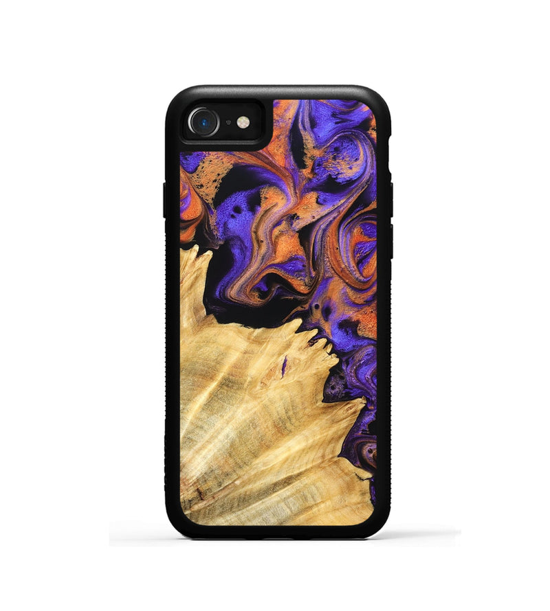 iPhone SE Wood Phone Case - Viviana (Purple, 831476)