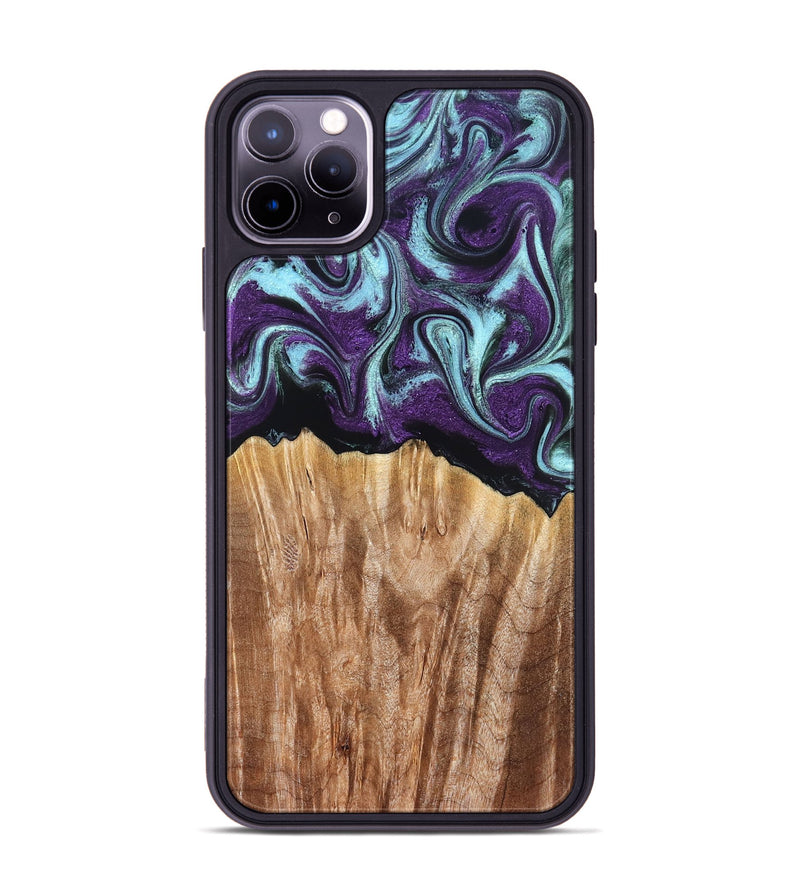 iPhone 11 Pro Max Wood Phone Case - Arch (Purple, 831477)