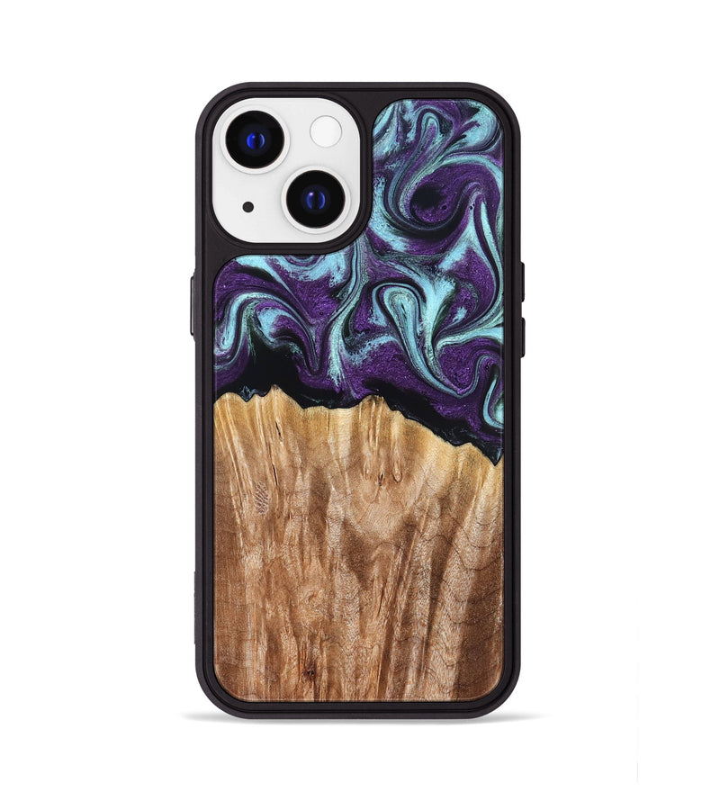 iPhone 13 Wood Phone Case - Arch (Purple, 831477)