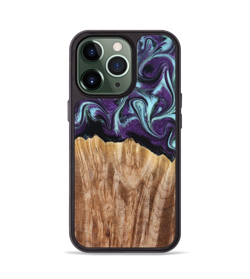 iPhone 13 Pro Wood Phone Case - Arch (Purple, 831477)
